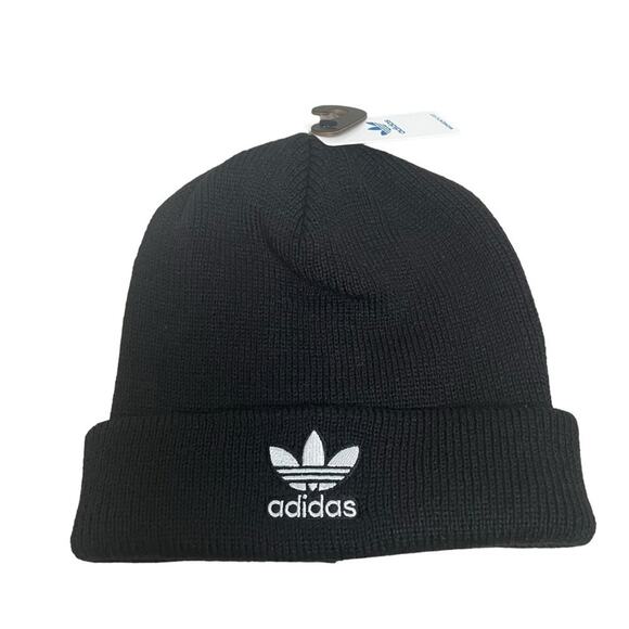 Adidas Original Trefoil Black Beanie Women’s‎ Fit NWT - Picture 5 of 5